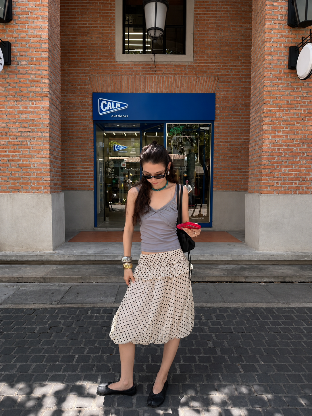 Polka Dot Convertible Tube Dress
