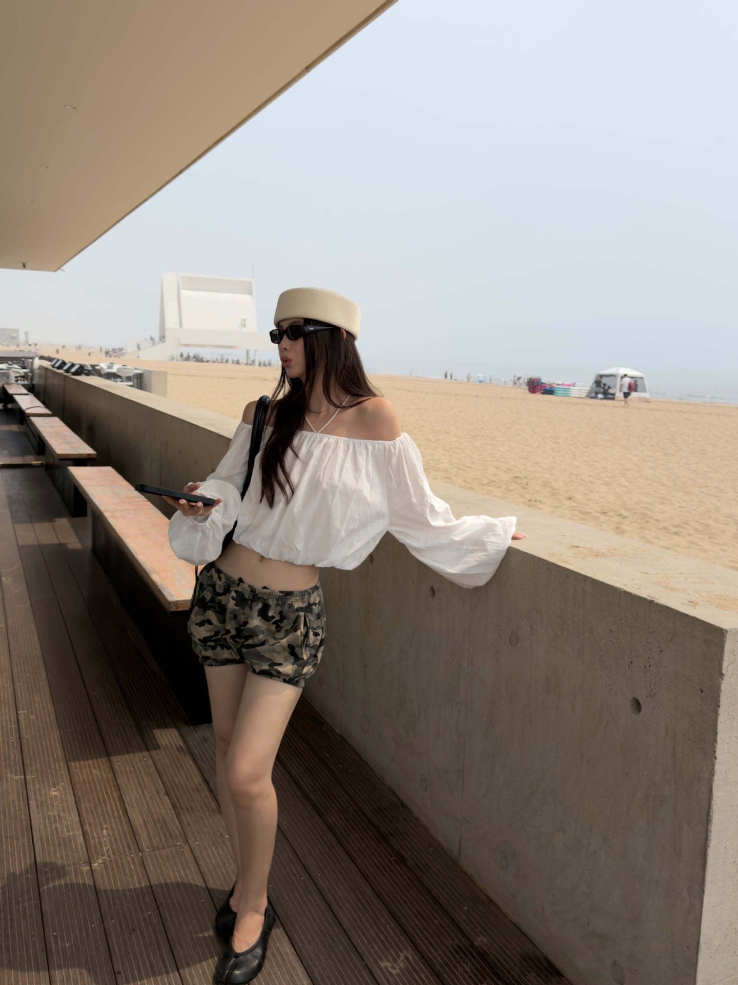 Camo Drawstring Balloon Shorts | Relaxed High Waist Casual Shorts
